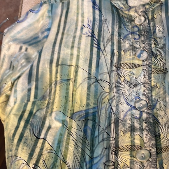 Special! CITRON SANTA MONICO 100% SILK 2-PIECE CAPRI OUTFIT $29 - Picture 9 of 11